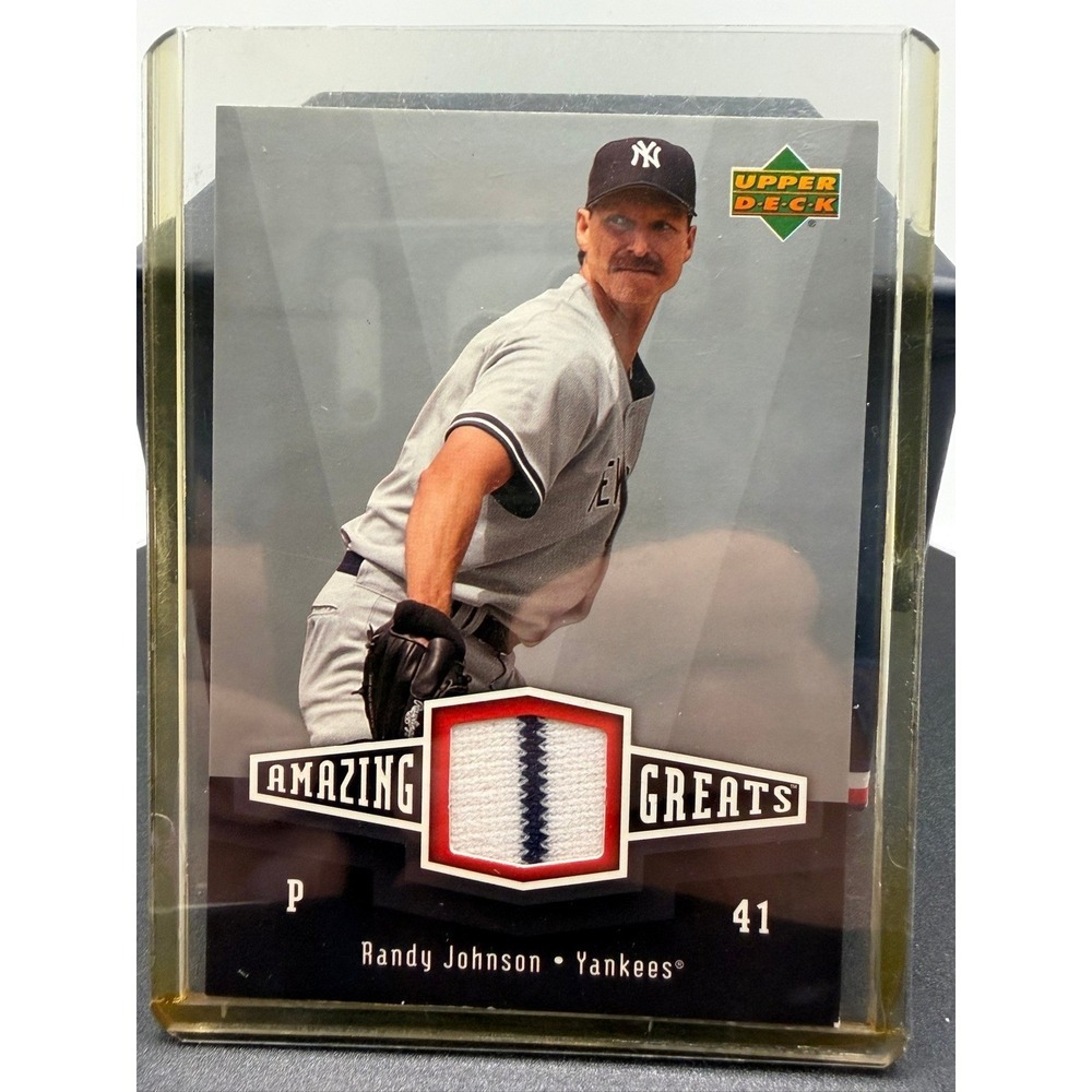 2006 Upper Deck Amazing Greats Randy Johnson Yankees Game Used Pants Relic AG-RJ